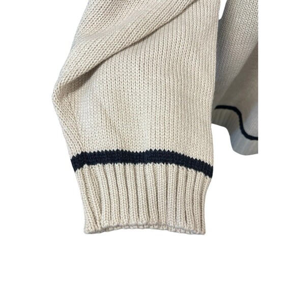 Phat‎ Farm Vintage Logo Letterman Style Mens V Neck Size XL Sweater Stone Wool - Picture 6 of 13